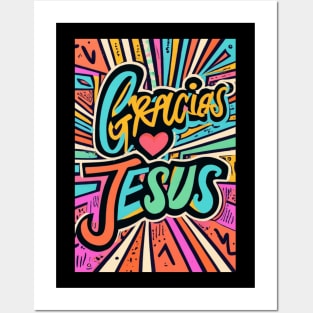 Gracias Jesus Diseño Grafiti Posters and Art